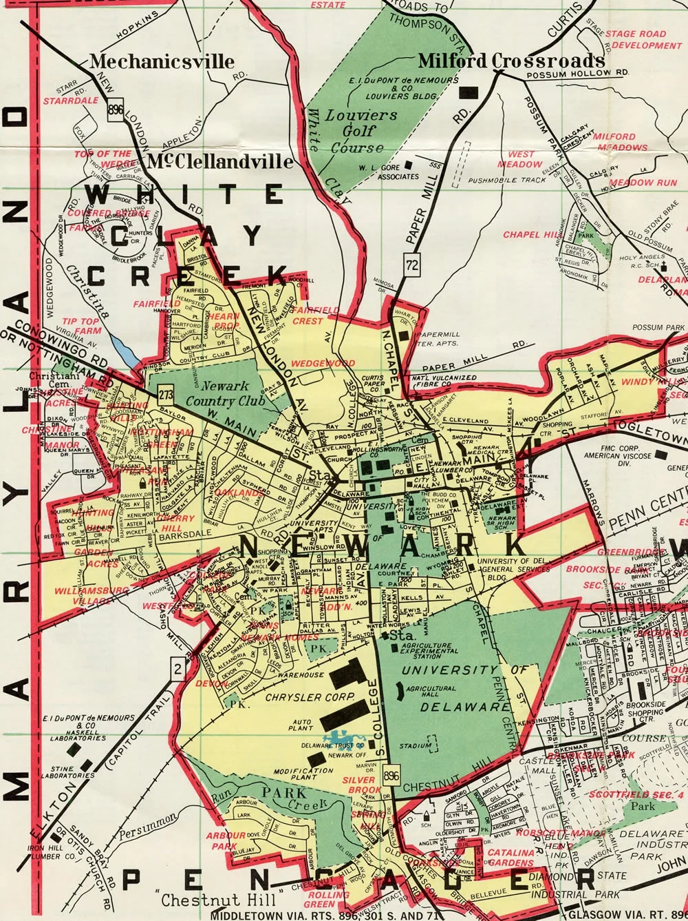 Map of the area of Newark jurisdiction in relation to housing and landlord information.